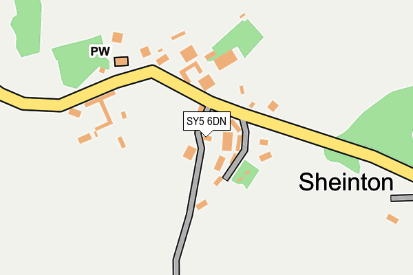 SY5 6DN map - OS OpenMap – Local (Ordnance Survey)