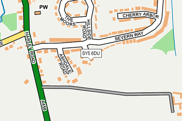 SY5 6DU map - OS OpenMap – Local (Ordnance Survey)