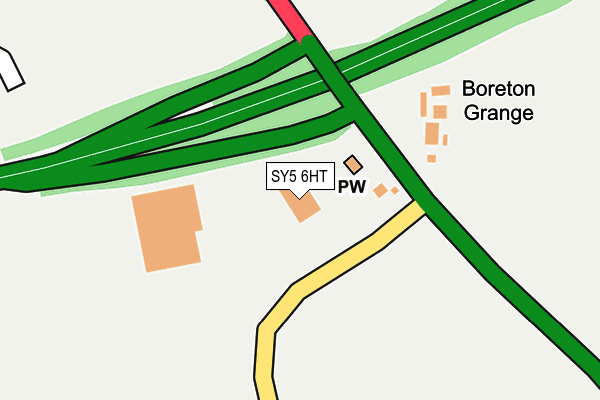 SY5 6HT map - OS OpenMap – Local (Ordnance Survey)