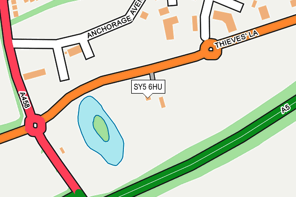 SY5 6HU map - OS OpenMap – Local (Ordnance Survey)