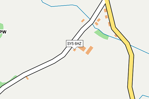 SY5 6HZ map - OS OpenMap – Local (Ordnance Survey)