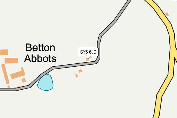SY5 6JD map - OS OpenMap – Local (Ordnance Survey)