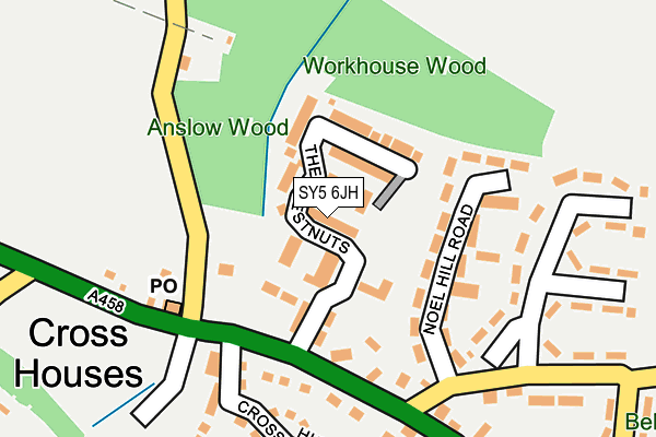 SY5 6JH map - OS OpenMap – Local (Ordnance Survey)