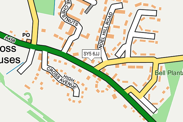 SY5 6JJ map - OS OpenMap – Local (Ordnance Survey)