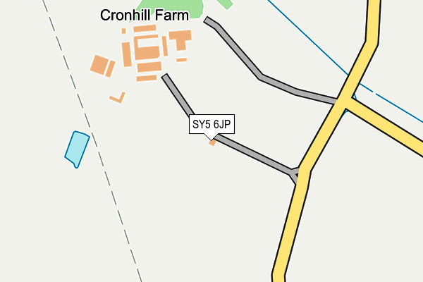 SY5 6JP map - OS OpenMap – Local (Ordnance Survey)