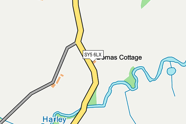 SY5 6LX map - OS OpenMap – Local (Ordnance Survey)