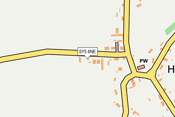 SY5 6NE map - OS OpenMap – Local (Ordnance Survey)