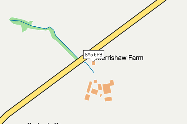 SY5 6PB map - OS OpenMap – Local (Ordnance Survey)
