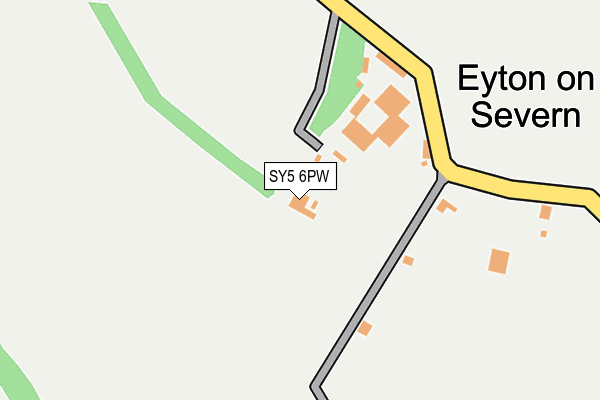 SY5 6PW map - OS OpenMap – Local (Ordnance Survey)