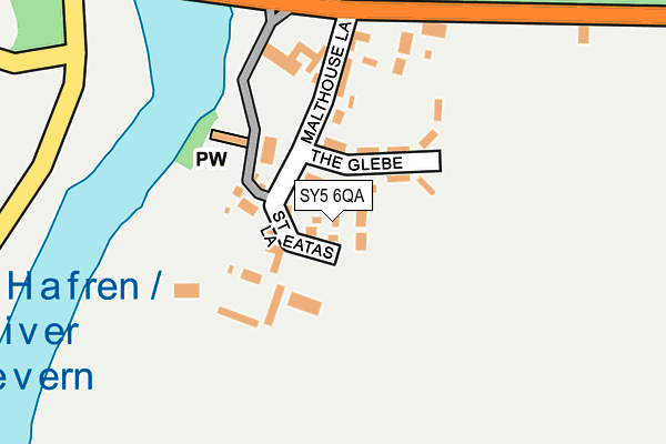 SY5 6QA map - OS OpenMap – Local (Ordnance Survey)