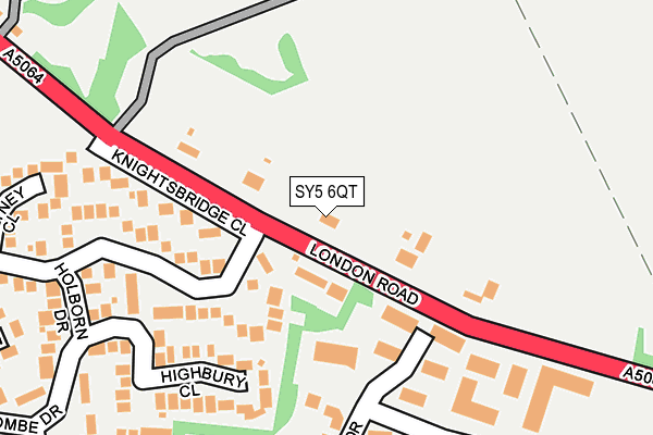 SY5 6QT map - OS OpenMap – Local (Ordnance Survey)