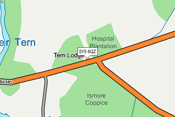 SY5 6QZ map - OS OpenMap – Local (Ordnance Survey)