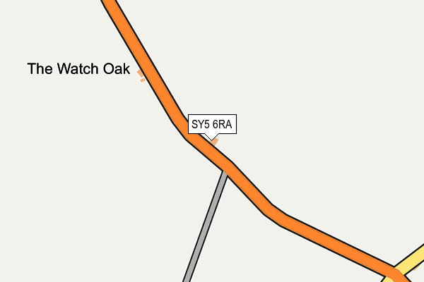 SY5 6RA map - OS OpenMap – Local (Ordnance Survey)