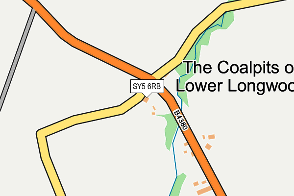 SY5 6RB map - OS OpenMap – Local (Ordnance Survey)