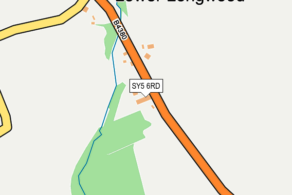 SY5 6RD map - OS OpenMap – Local (Ordnance Survey)