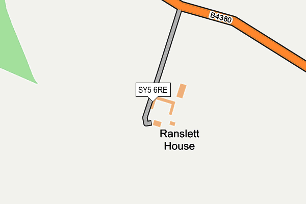 SY5 6RE map - OS OpenMap – Local (Ordnance Survey)