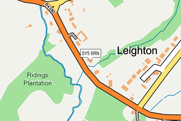 SY5 6RN map - OS OpenMap – Local (Ordnance Survey)