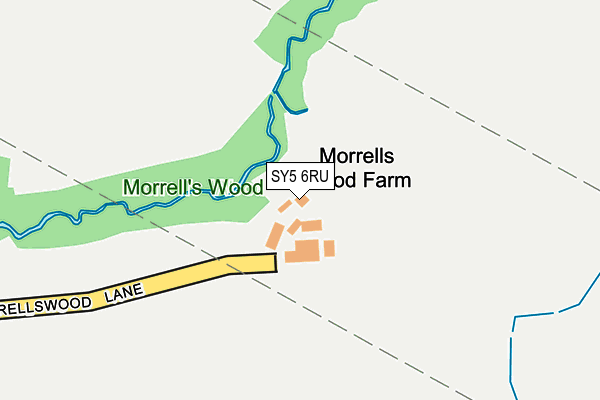 SY5 6RU map - OS OpenMap – Local (Ordnance Survey)
