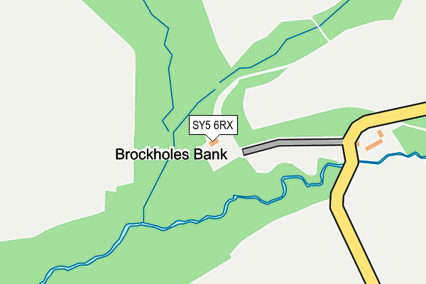 SY5 6RX map - OS OpenMap – Local (Ordnance Survey)