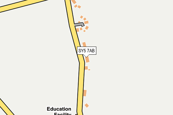 SY5 7AB map - OS OpenMap – Local (Ordnance Survey)