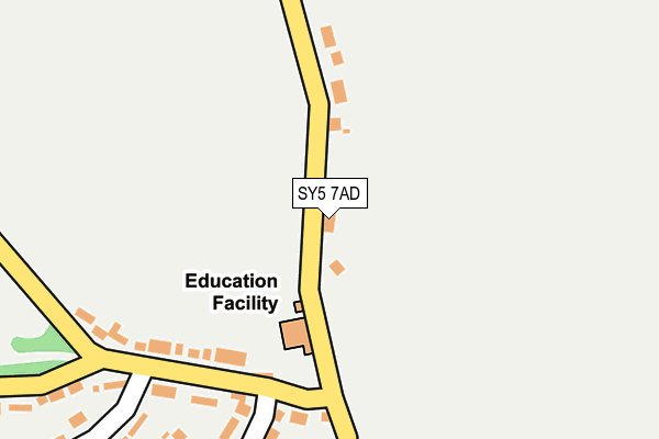 SY5 7AD map - OS OpenMap – Local (Ordnance Survey)