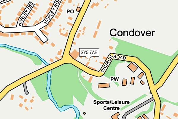 SY5 7AE map - OS OpenMap – Local (Ordnance Survey)