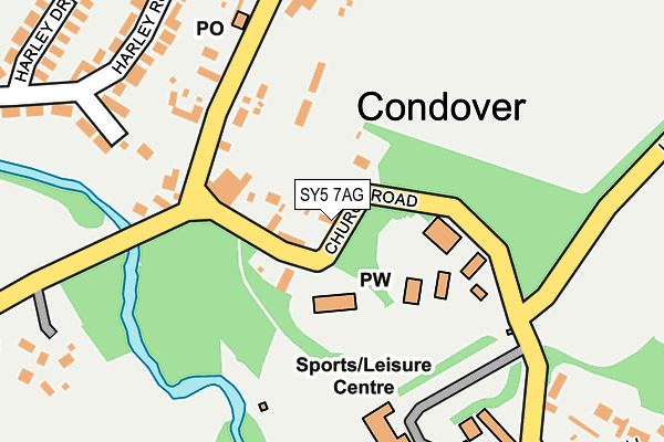 SY5 7AG map - OS OpenMap – Local (Ordnance Survey)