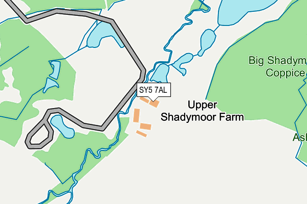 SY5 7AL map - OS OpenMap – Local (Ordnance Survey)