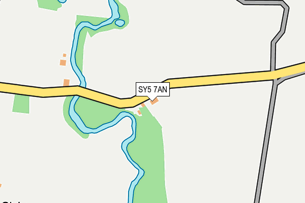 SY5 7AN map - OS OpenMap – Local (Ordnance Survey)