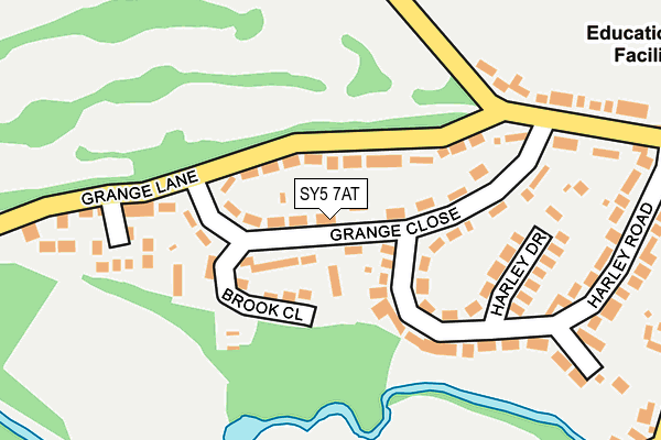 SY5 7AT map - OS OpenMap – Local (Ordnance Survey)