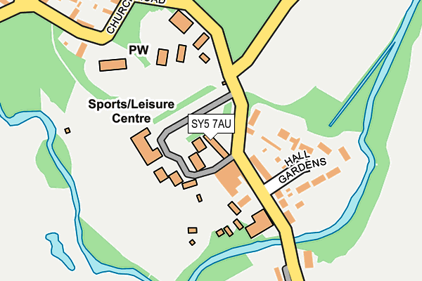 SY5 7AU map - OS OpenMap – Local (Ordnance Survey)
