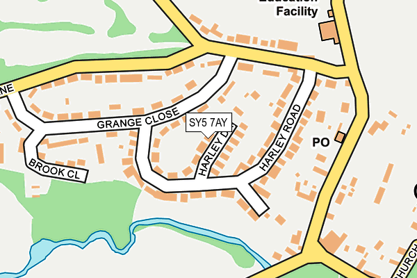 SY5 7AY map - OS OpenMap – Local (Ordnance Survey)