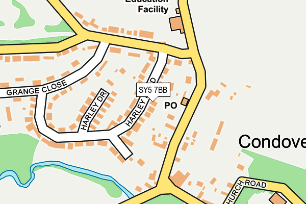 SY5 7BB map - OS OpenMap – Local (Ordnance Survey)
