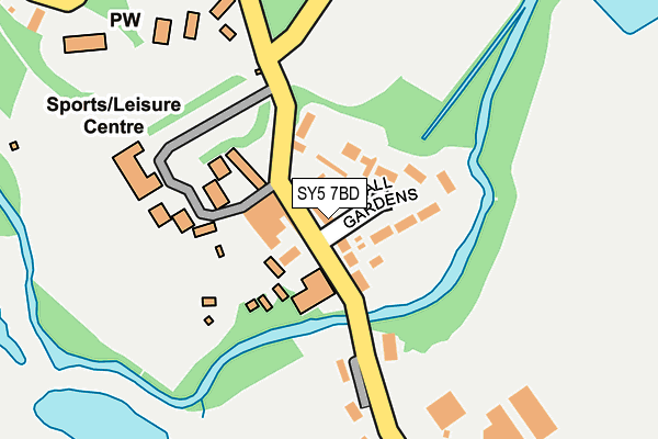 SY5 7BD map - OS OpenMap – Local (Ordnance Survey)