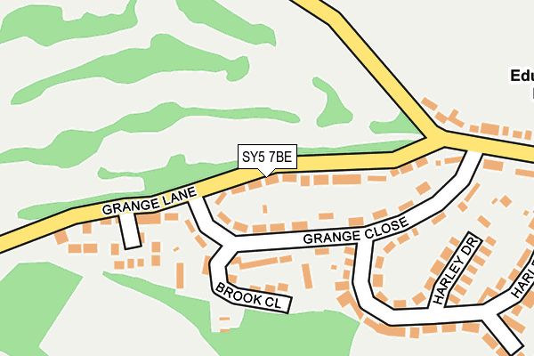 SY5 7BE map - OS OpenMap – Local (Ordnance Survey)