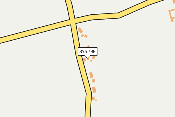 SY5 7BF map - OS OpenMap – Local (Ordnance Survey)