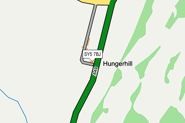 SY5 7BJ map - OS OpenMap – Local (Ordnance Survey)