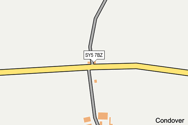 SY5 7BZ map - OS OpenMap – Local (Ordnance Survey)