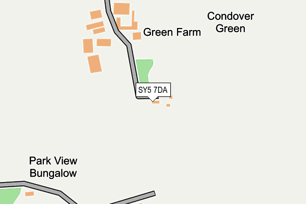 SY5 7DA map - OS OpenMap – Local (Ordnance Survey)
