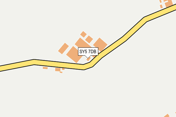 SY5 7DB map - OS OpenMap – Local (Ordnance Survey)