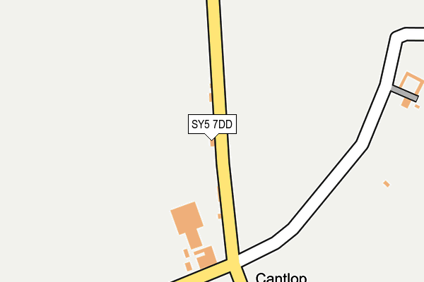 SY5 7DD map - OS OpenMap – Local (Ordnance Survey)