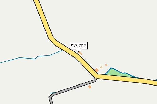 SY5 7DE map - OS OpenMap – Local (Ordnance Survey)