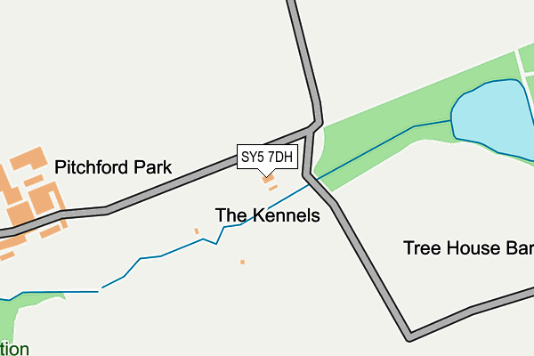SY5 7DH map - OS OpenMap – Local (Ordnance Survey)