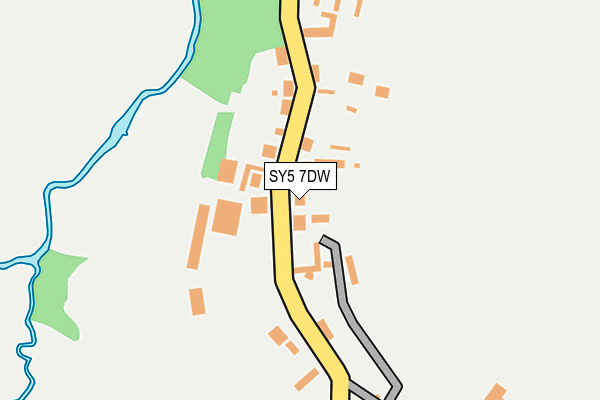 SY5 7DW map - OS OpenMap – Local (Ordnance Survey)