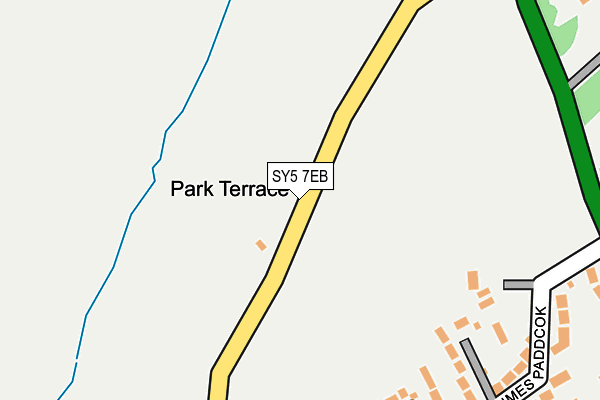 SY5 7EB map - OS OpenMap – Local (Ordnance Survey)