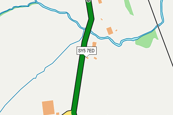 SY5 7ED map - OS OpenMap – Local (Ordnance Survey)
