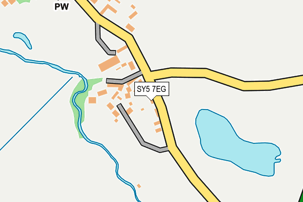 SY5 7EG map - OS OpenMap – Local (Ordnance Survey)