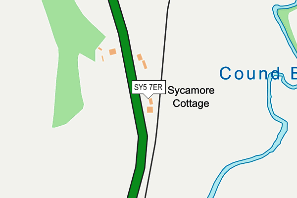 SY5 7ER map - OS OpenMap – Local (Ordnance Survey)