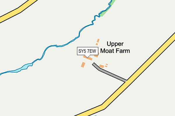 SY5 7EW map - OS OpenMap – Local (Ordnance Survey)