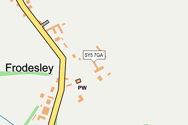 SY5 7GA map - OS OpenMap – Local (Ordnance Survey)
